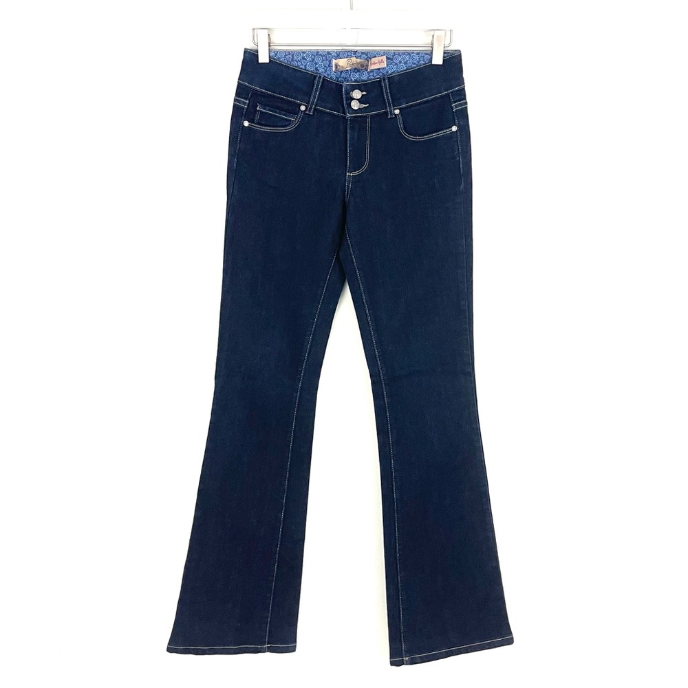 Paige Hidden Hills Dark Wash Boot Cut Jeans